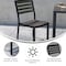 Flash Furniture Faux Teak Side Chairs with Gray Poly Slats 2PK 2-XU-DG-HW6036-GY-GG - alternate 2